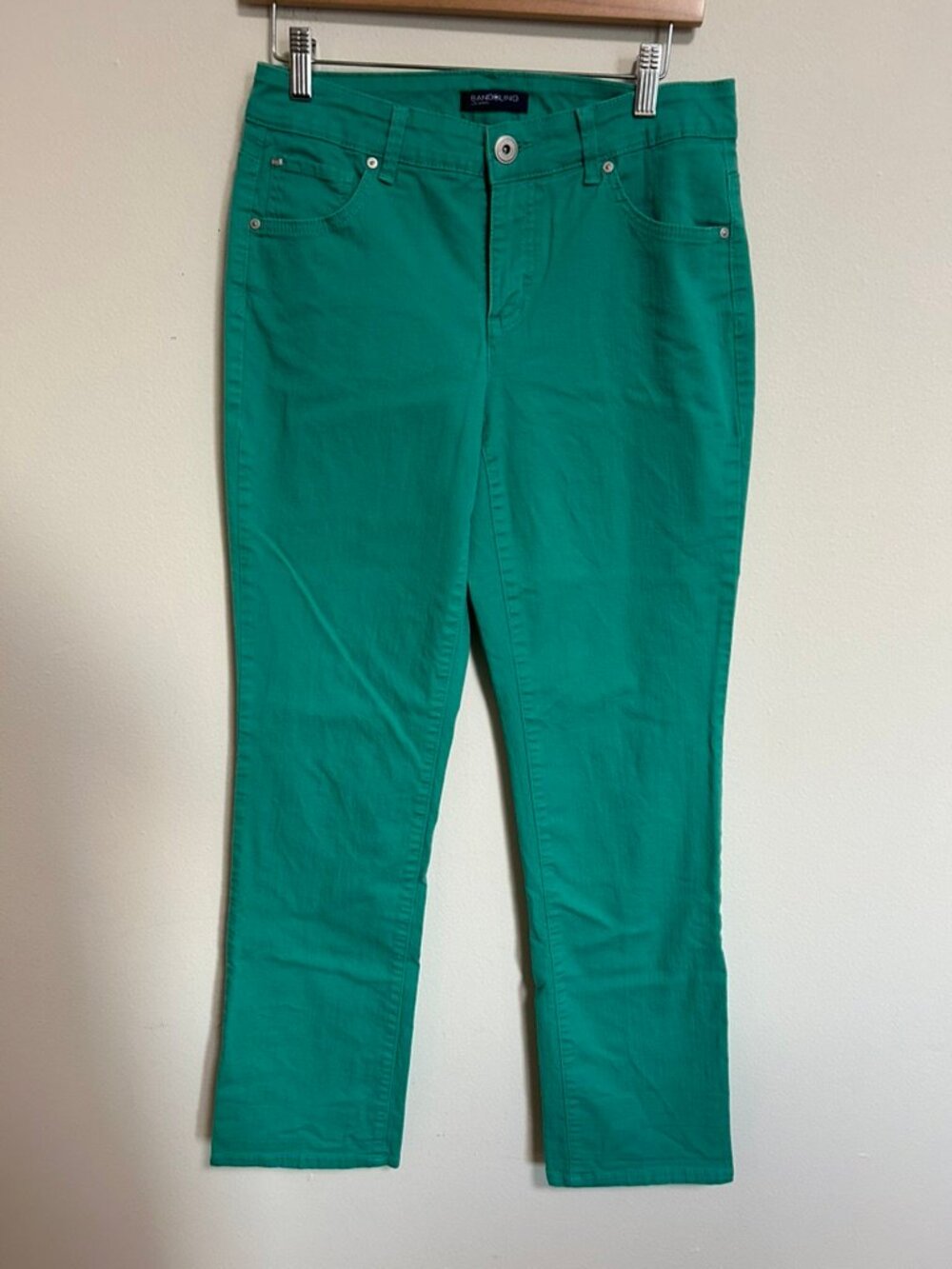 Teal Y2K 2010s Jeans Bandolino "Samantha" Style Sz 6 EUC Midrise Straight Leg
